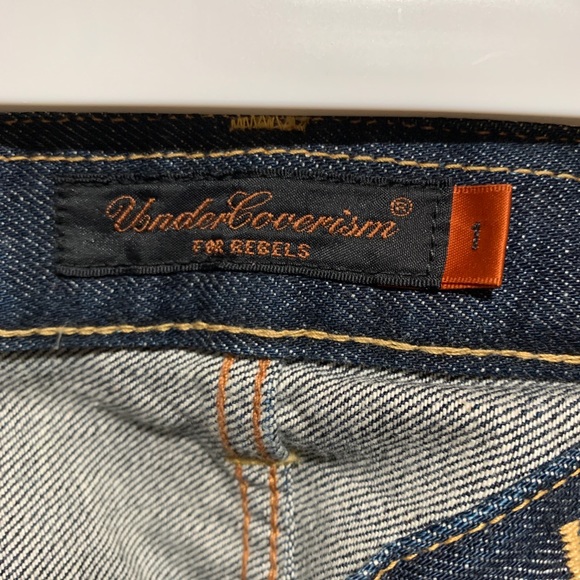 Undercover 07SS Processed Denim Zipper Jeans - Picture 2 of 9